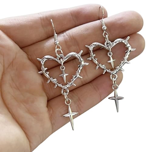 Süße Coole Dangle Ohrringe Einfache Herzstar Perlenanhänger Drop Statement Schmuck Mode Small Hoop Einzigartige Dangle Süße Coole Dangle Ohrringe Einfache Herzstar Perlenanhänger Drop Statement Schmuck Mode Small Hoop Einzigartige Dangle von Oxxggkao