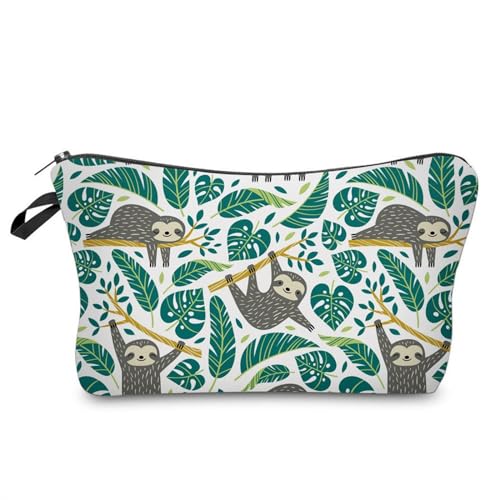 Tragbare Make-up-Tasche mit Cartoon-Aufdruck, für Damen und Mädchen, stilvolle Kulturbeutel, Reisetasche, Nummer 2, Mass Beauty von Oxxggkao