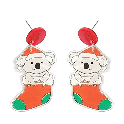 Trendy Weihnachtsfeiertag Juwelier Weihnachtsfeier Ohrringe Sockings Weinflasche Weinglas Acrylzubehör Acryl Für Frauen Dangle Trendy Girls von Oxxggkao