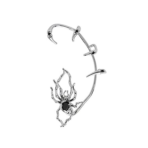 Übertriebene Tierische Ohrringe Punk Knorpel Legierung Ohrclip Metall Spinnenkrallen Zirkon Manschette Keine Lochhaken Knochenschmuck Keine Perforation Für Mädchen von Oxxggkao