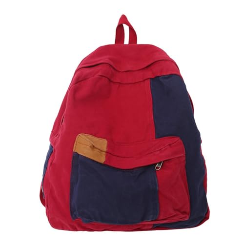 Oxxggkao Vintage Canvas Rucksack Für Studenten Und Reisende Geräumige Und Langlebige Tasche Mit Verstellbaren Gurten Canvas Rucksack Für Männer von Oxxggkao