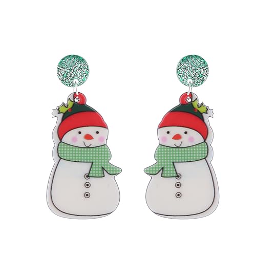 Weihnacht Acrylohrohrringe Cartoon von Oxxggkao