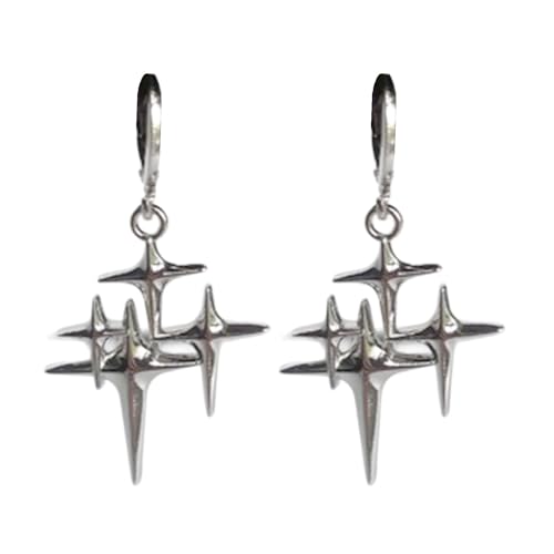 Zarte Vier Spitze Sternohrringe Unterscheidungsvolle Vier Speichere Sterncharm Zarte Ohrringe Schmuckschmuck Komfortabel von Oxxggkao