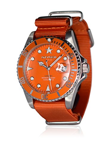Oxygen Unisex-Armbanduhr Analog Quarz Nylon EX-D-SEA-40-OR von Oxygen