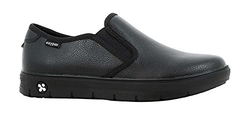 Oxypas Nadine bequemer Schuh für Pflegepersonel mit antistatischem ESD und SRC-Rutschschutz, Schwarz - Schwarz - Größe: 40 EU von Oxypas