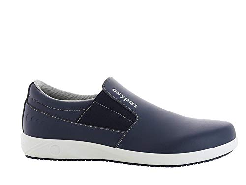 Oxypas Motion ESD Herren Arbeitsschuh Roy Optimal in der Pflege und Gastronomie (45, Navy) von Oxypas