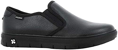 Oxypas Neu Fashion Berufsschuh komfortabeler Sneaker Nadine aus Leder antistatisch (ESD) in vielen Farben (36, schwarz) von Oxypas