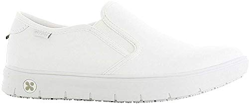 Oxypas Neu Fashion Berufsschuh komfortabeler Sneaker Nadine aus Leder antistatisch (ESD) in vielen Farben (42, weiß) von Oxypas