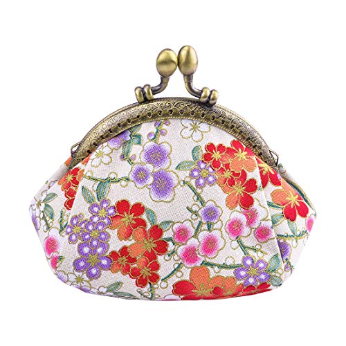 Oyachic Münzbörsen Münzbeutel Täschchen Portemonnaie Geldbeutel Coin Purse Pouch Wallet Münzen Geldbörse Geldtasche Münze Beutel (Beige) von Oyachic