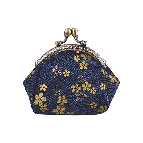 Oyachic Münzbörsen Münzbeutel Täschchen Portemonnaie Geldbeutel Coin Purse Pouch Wallet Münzen Geldbörse Geldtasche Münze Beutel (Navy blau) von Oyachic