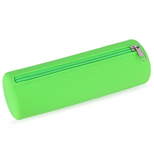 Oyachic Silicone Federmäppchen Cylinder Pencil Case Stifttasche Kosmetisches Schreibwaren Federtasche für Studenten Erwachsene von Oyachic