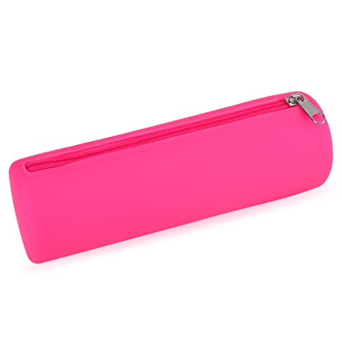 Oyachic Silicone Federmäppchen Cylinder Pencil Case Stifttasche Kosmetisches Schreibwaren Federtasche für Studenten Erwachsene von Oyachic