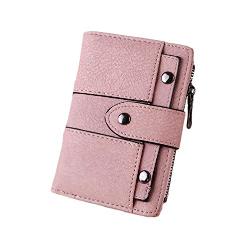 Oyccen Damen Portemonnaie PU Leder Geldbörse mit Reißverschluss Tasche Multi-Slots Kartenhalter Kurze Geldbeutel von Oyccen