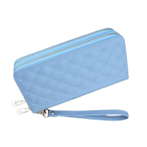Oyccen Lange Geldbörsen für Frauen PU Leder Reißverschluss Portemonnaie Damen Kreditkartenetui Geldbörse mit Mehreren Kartenfächern Damen Große Kapazität Geldbeutel von Oyccen