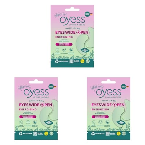 OYESS loving nature Augenmaske, eyes wide open, energizing (Packung mit 3) von Oyess