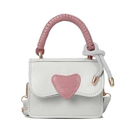 Oyrcvweuylx 2023 NEUE Umhängetasche mit Herzmuster, quadratische Tasche, Reisetaschen für Mädchen und Frauen, vielseitige Handtasche von Oyrcvweuylx