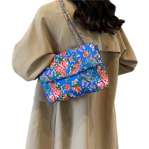 Oyrcvweuylx 2024 NEU Umhängetasche Mode Blumenmuster Handtasche für Mädchen Frauen Große Kapazität Umhängetasche von Oyrcvweuylx