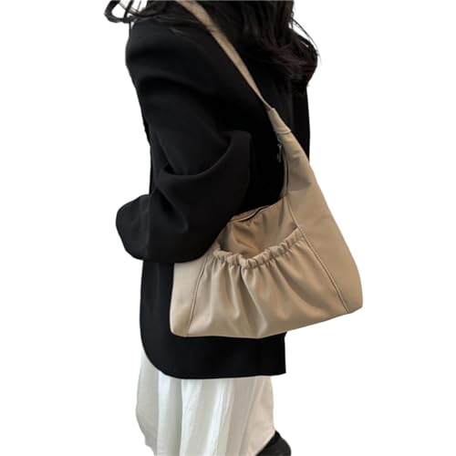 Oyrcvweuylx 2024 Umhängetaschen, einfarbig, Handtasche, Einkaufstasche für Mädchen und Frauen, große Kapazität, modische Taschen von Oyrcvweuylx