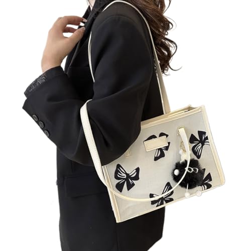 Oyrcvweuylx Damen-Blumentasche, große Kapazität, Einkaufstasche, modische PU-Leder-Unterarmtasche, koreanischer Stil, Handtaschen, Umhängetasche von Oyrcvweuylx