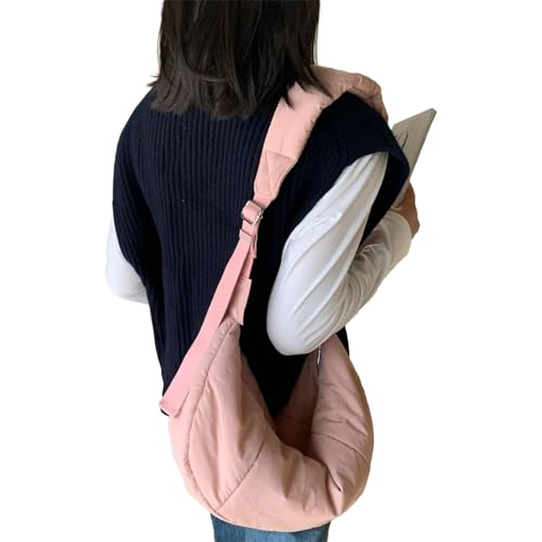 Oyrcvweuylx Frauen Koreanischen Stil Schulter Tasche Einfarbig Umhängetasche Modische Knödel Tasche Messengers Tasche Winter Einkaufstasche von Oyrcvweuylx