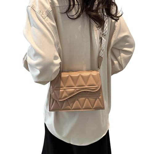 Oyrcvweuylx Hochwertige Umhängetasche aus PU-Leder für Damen, leichte und praktische Einzel-Schultertaschen von Oyrcvweuylx