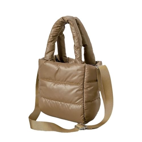 Oyrcvweuylx Modische gesteppte Umhängetasche für Damen, stilvolle und vielseitige gepolsterte Handtasche mit großem Fassungsvermögen von Oyrcvweuylx