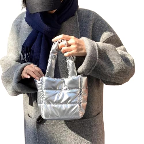 Oyrcvweuylx Modische gesteppte Umhängetasche für Damen, stilvolle und vielseitige gepolsterte Handtasche mit großem Fassungsvermögen von Oyrcvweuylx