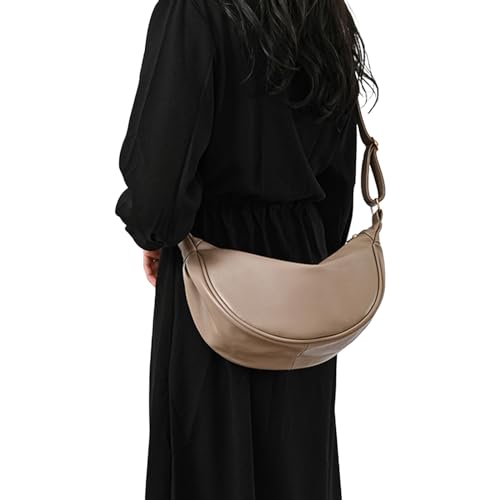 Oyrcvweuylx Stilvolle Damen-Umhängetasche aus PU-Leder mit großer Kapazität, lässige Handtasche für den täglichen Gebrauch von Oyrcvweuylx