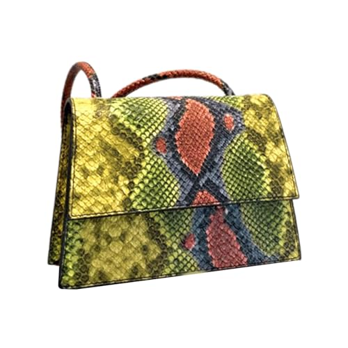 Oyrcvweuylx Stilvolle Tasche mit Schlangenmuster. Leichte und tragbare Schultertasche aus PU, perfekt für den täglichen Gebrauch und auf Reisen von Oyrcvweuylx