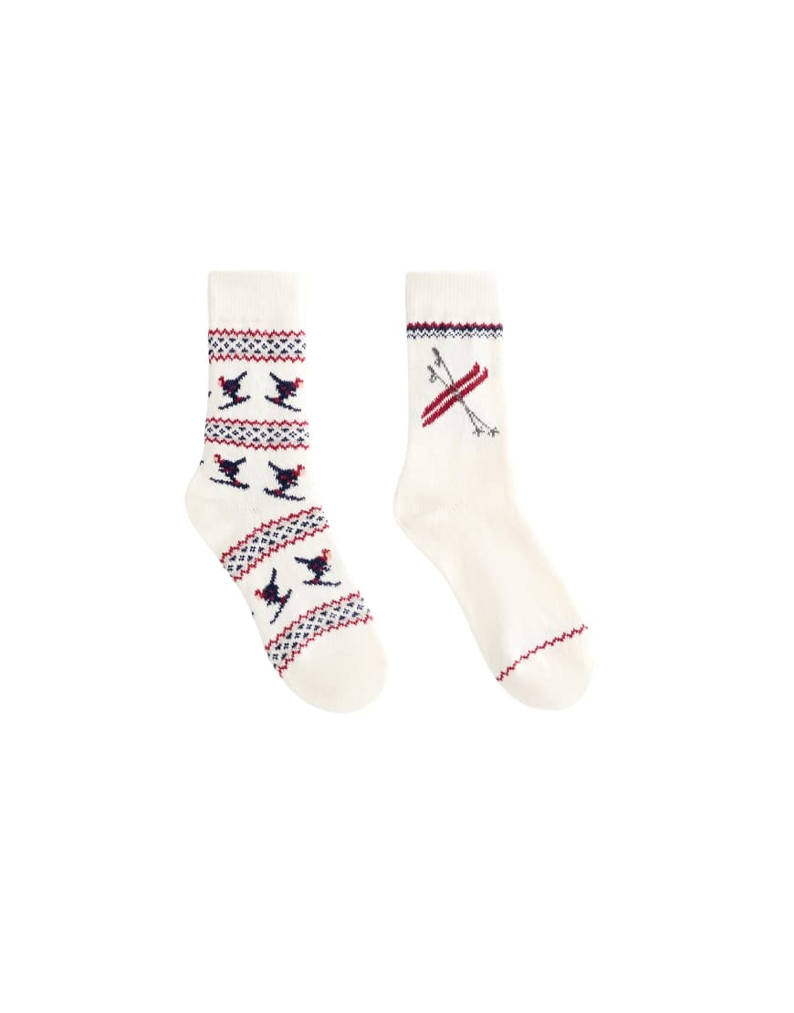 OYSHO - 2er-Pack klassische Jacquard-Socken in Marineblau von Oysho