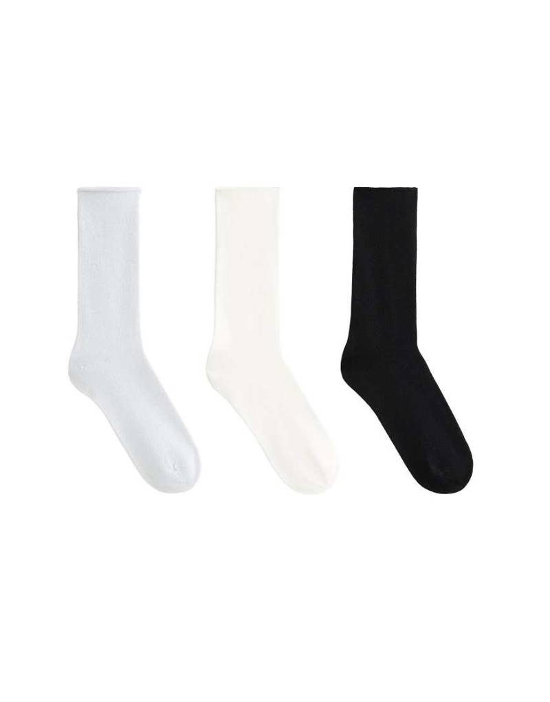 OYSHO - 3er-Pack klassische Socken aus Polyamid-Mix in Schwarz von OYSHO