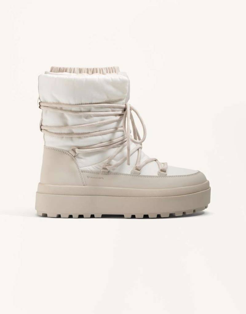 OYSHO - Combined - Schnürstiefel in Nerzbraun-Neutral von Oysho