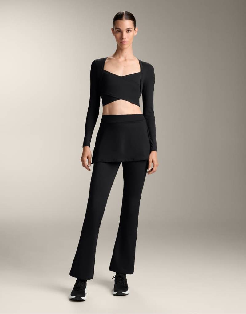 OYSHO - Comfortlux - Langärmliges T-Shirt in Schwarz von Oysho