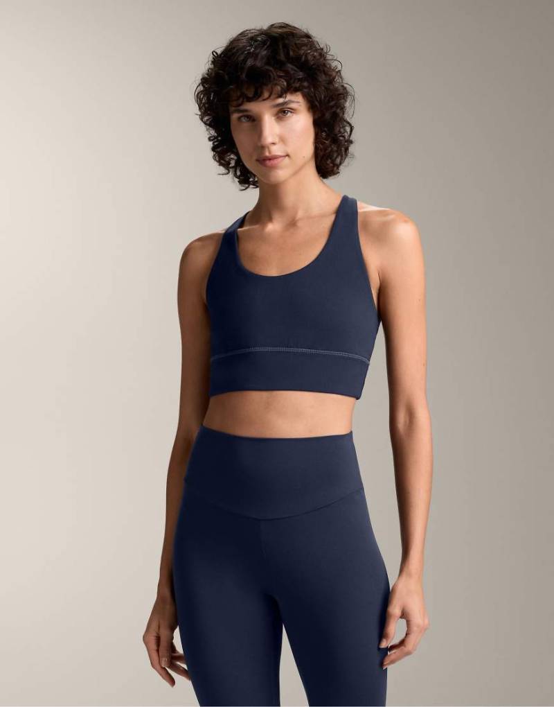 OYSHO - Comfortlux - Sport-BH in Marineblau mit Körbchen und mittlerer Stützfunktion von Oysho