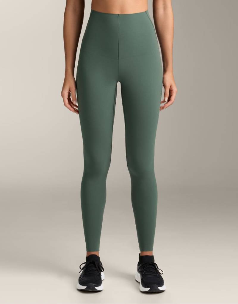 OYSHO - Compressive Core Control - Knöchellange Leggings in Grün von Oysho