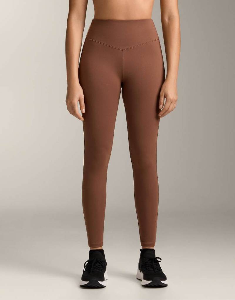 OYSHO - Evermove - Knöchellange Leggings in Braun mit hohem Bund, 65 cm-Brown von OYSHO