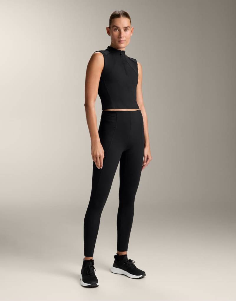 OYSHO - Evermove - Tanktop in Schwarz mit Faltendetail von Oysho