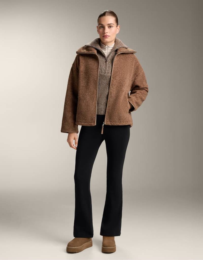 OYSHO - Extrawarme, nahtlose Schlaghose in Schwarz mit sehr hohem Bund von Oysho