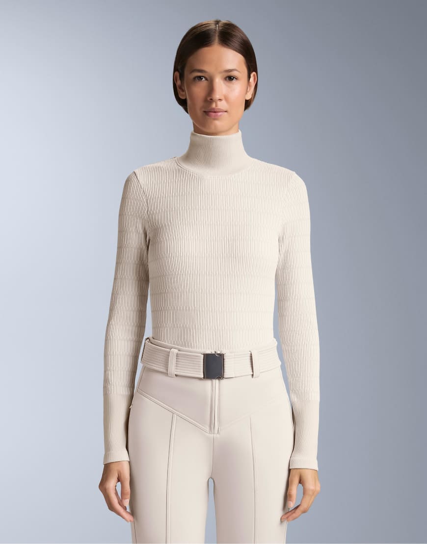 OYSHO - Geometric - Nahtloses Baselayer-T-Shirt aus Thermostoff in Hellrosa von OYSHO