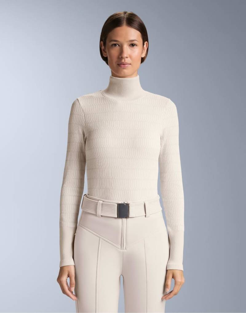 OYSHO - Geometric - Nahtloses Baselayer-T-Shirt aus Thermostoff in Hellrosa von OYSHO