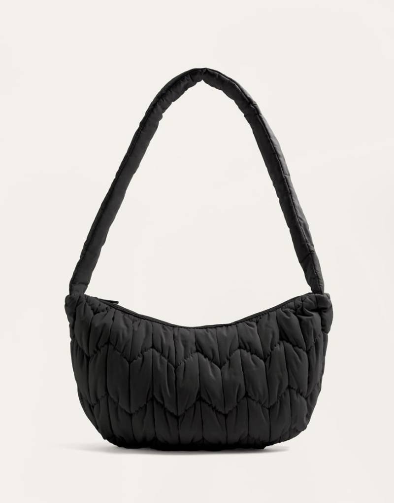 OYSHO - Gesteppte Umhängetasche in Schwarz von Oysho