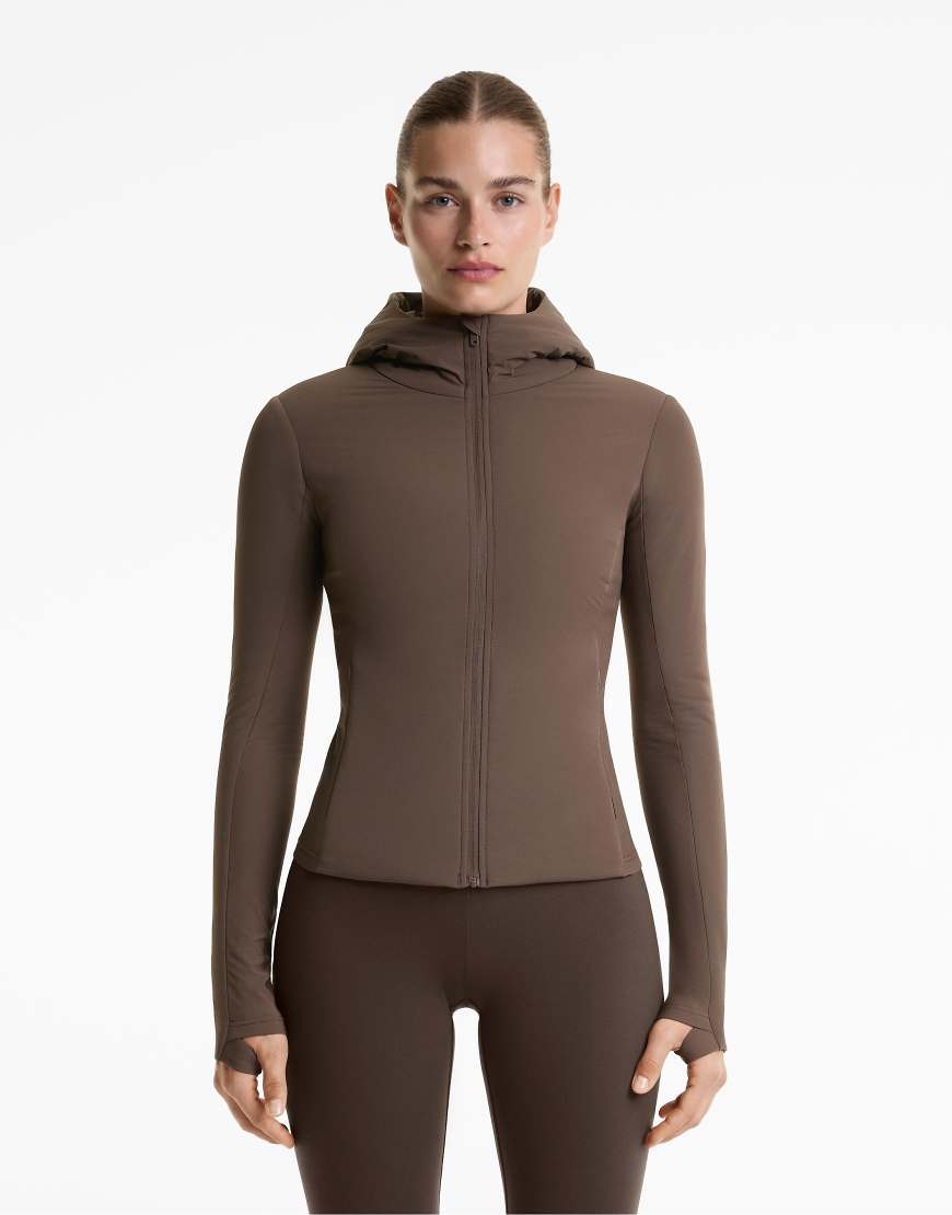 OYSHO - Jacke in Braun mit vulkanischem Fellex-Futter-Brown von Oysho