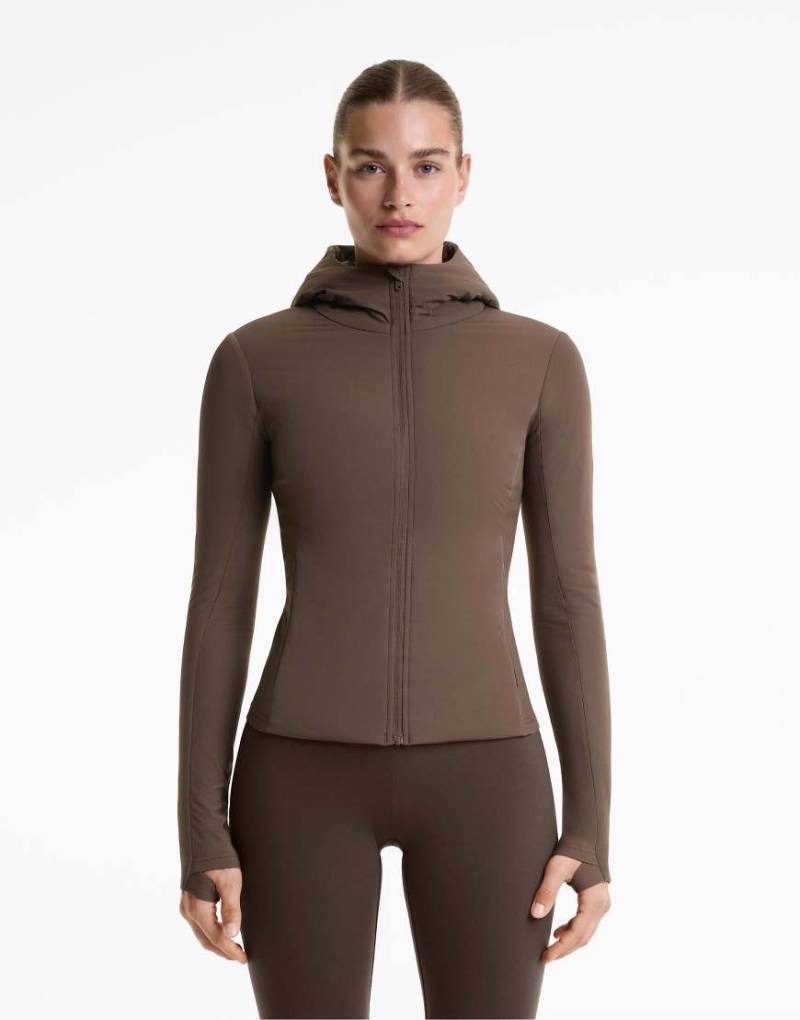 OYSHO - Jacke in Braun mit vulkanischem Fellex-Futter-Brown OYSHO - Jacke in Braun mit vulkanischem Fellex-Futter-Brown von Oysho