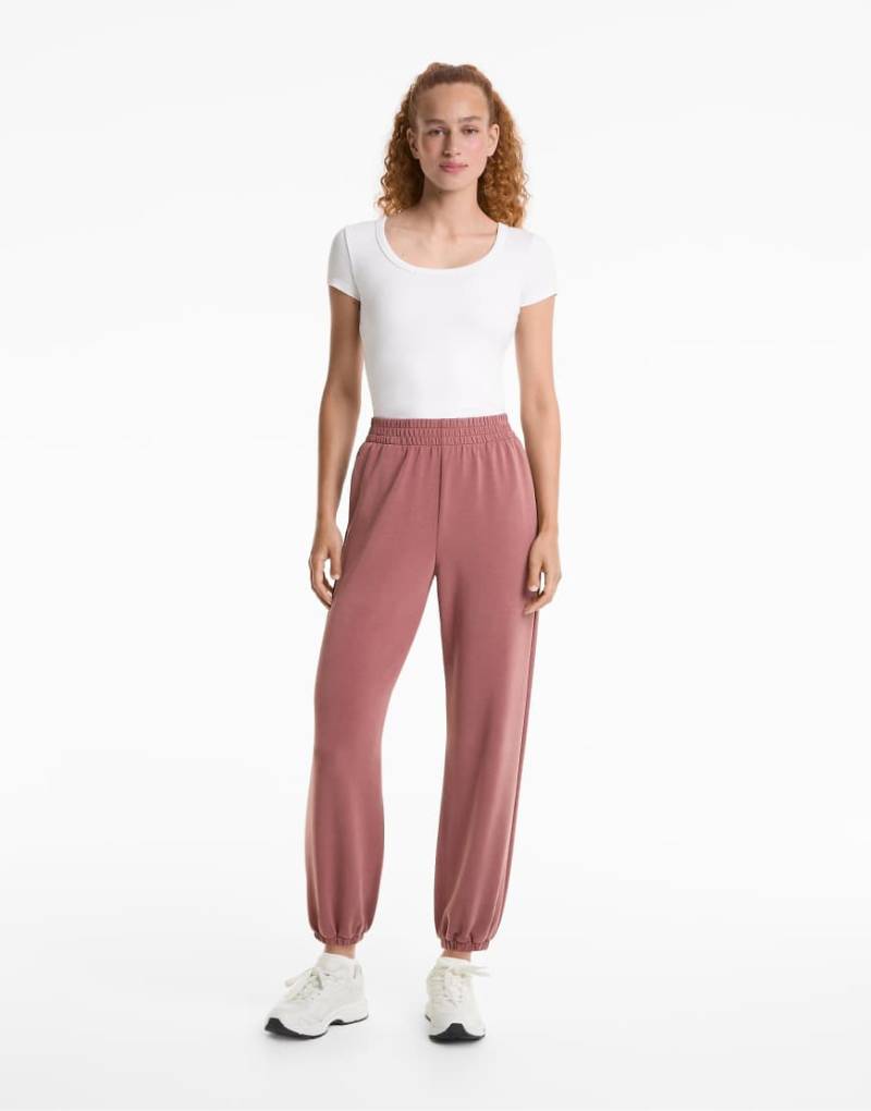 OYSHO - Jogginghose aus Modalmix in dunklem Rosé-Lila von Oysho