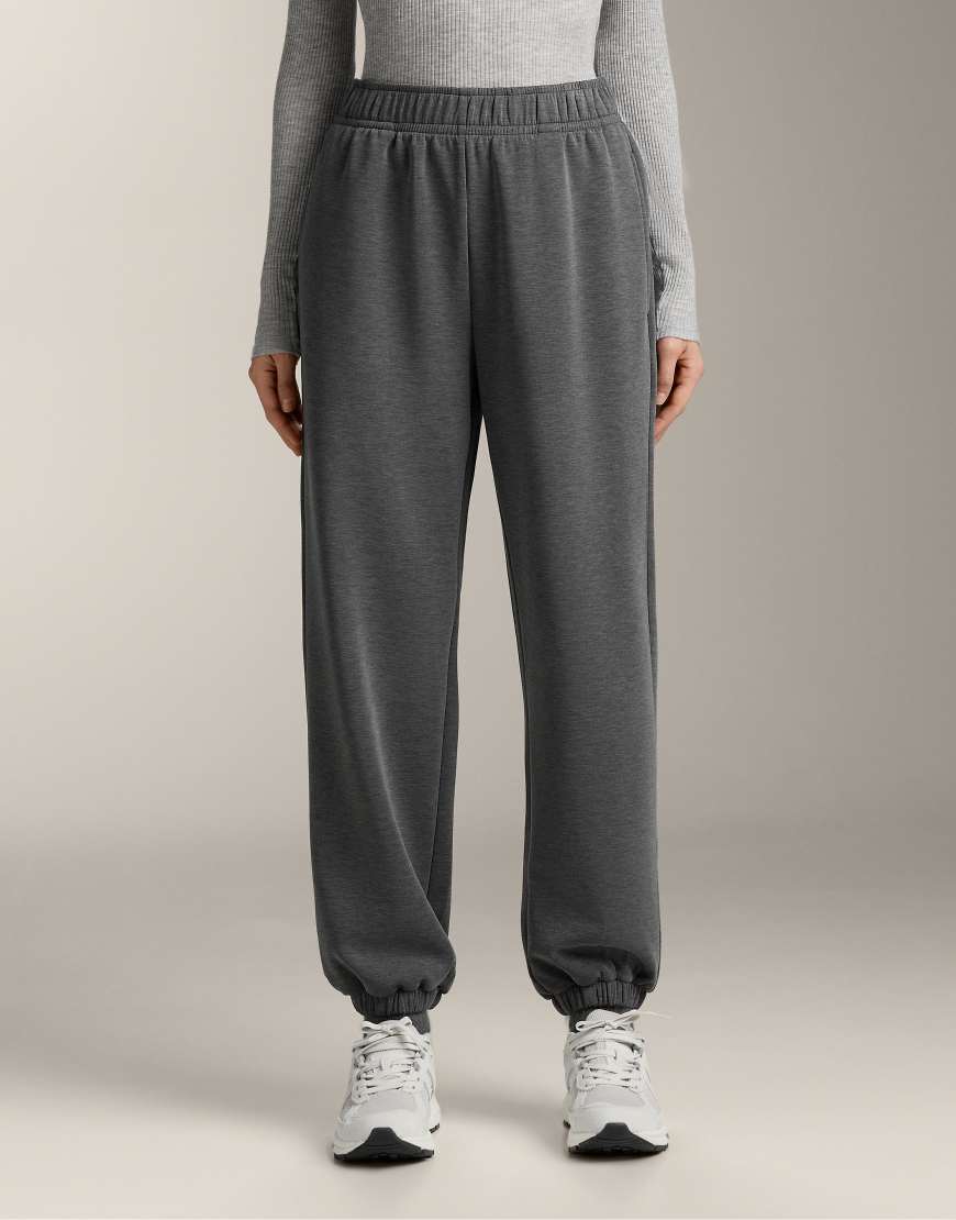 OYSHO - Jogginghose aus angerautem Modal in meliertem Grau von Oysho