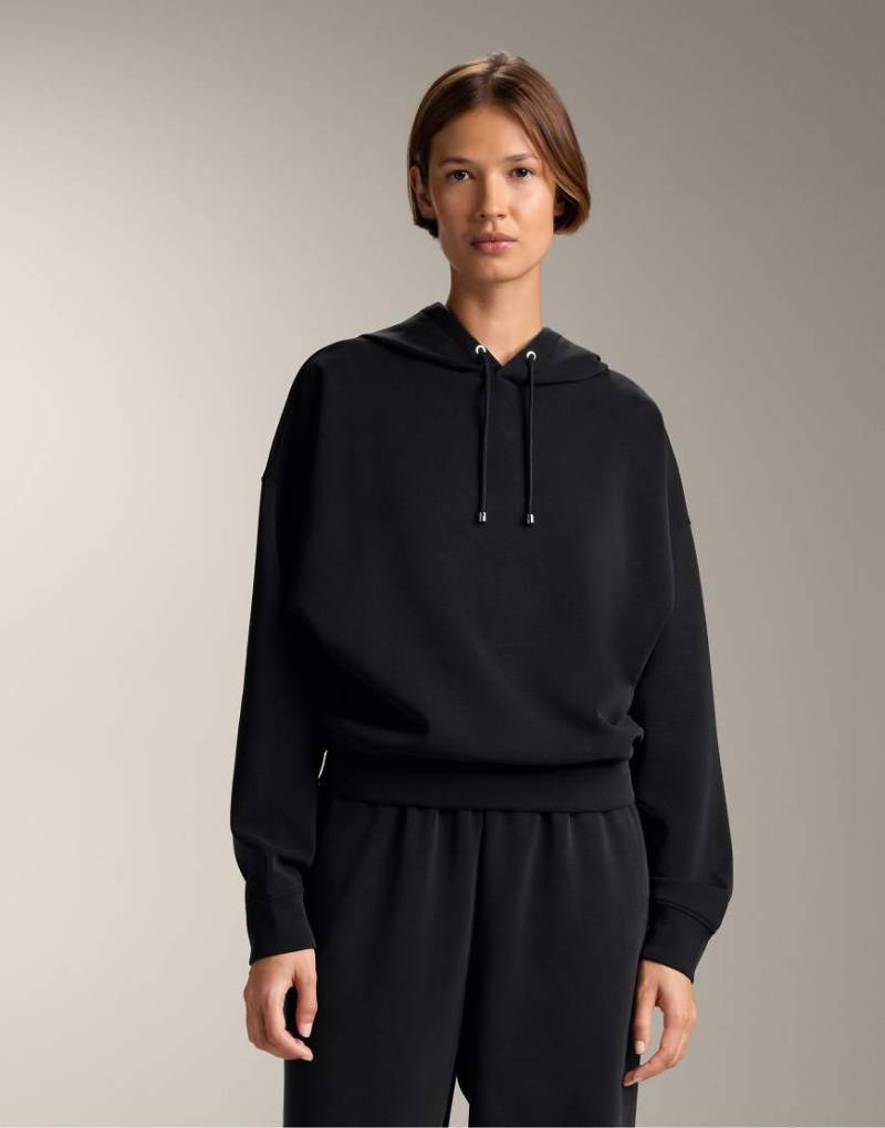 OYSHO - Kastiges Sweatshirt aus angerautem Modalmix in Schwarz von Oysho