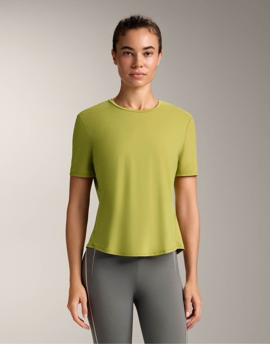 OYSHO - Kurzärmliges Funktions-T-Shirt in Grün von Oysho