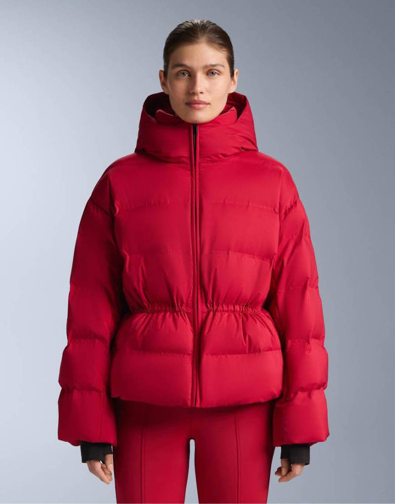 OYSHO - Minardi Piume - Leichte, wattierte, wasserdichte Ski-Daunenjacke in Rot von OYSHO