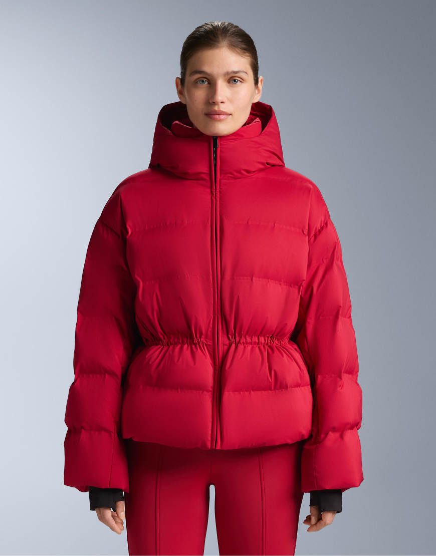 OYSHO - Minardi Piume - Leichte, wattierte, wasserdichte Ski-Daunenjacke in Rot von Oysho