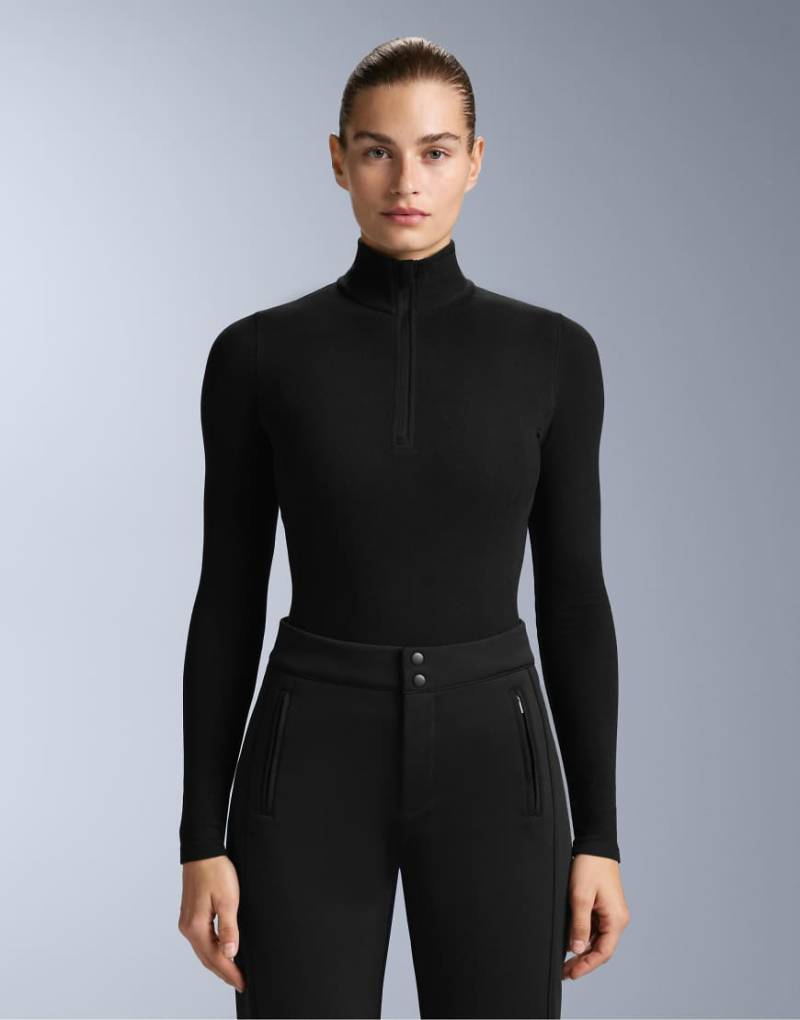 OYSHO - Polar Thermal - Baselayer-T-Shirt in Schwarz mit halblangem Reißverschluss von Oysho